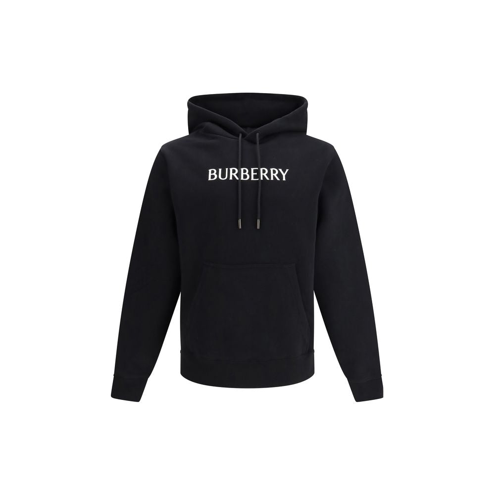 Burberry Black Cotton Sweatshirt Signature Logo mens luxury fashion - Mens Edit