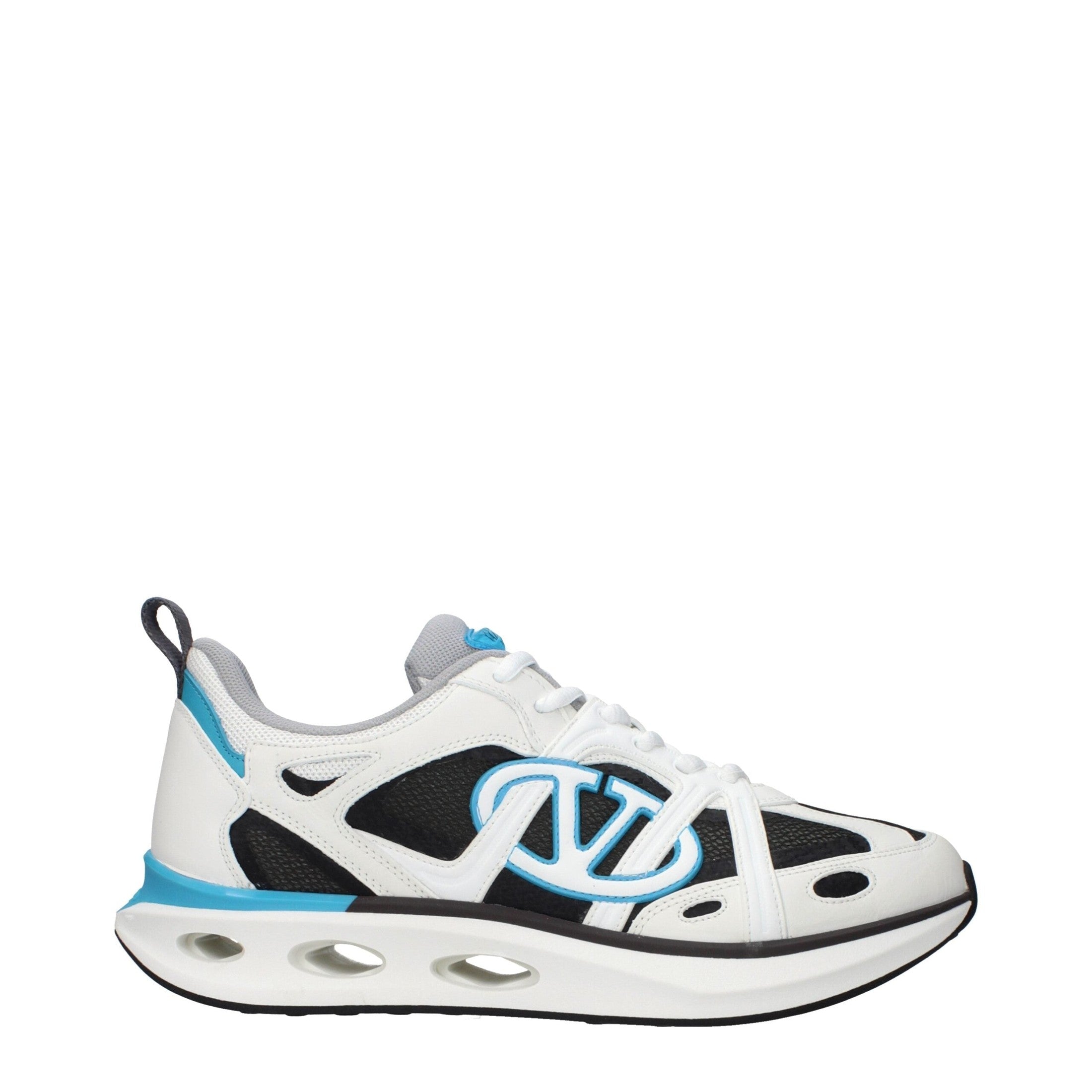Valentino Garavani Blue Fabric Athletic Sneakers Logo mens luxury fashion - Mens Edit