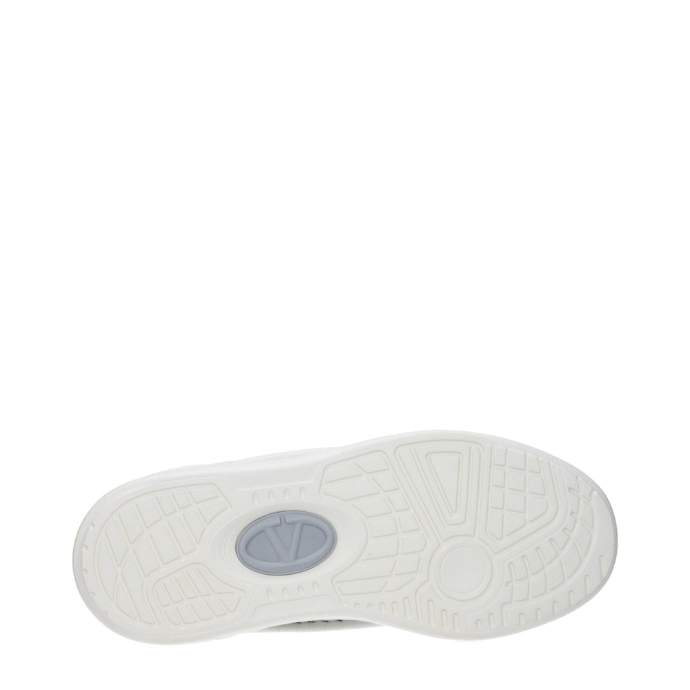 Valentino Garavani Leather Low Top Sneakers in Blue