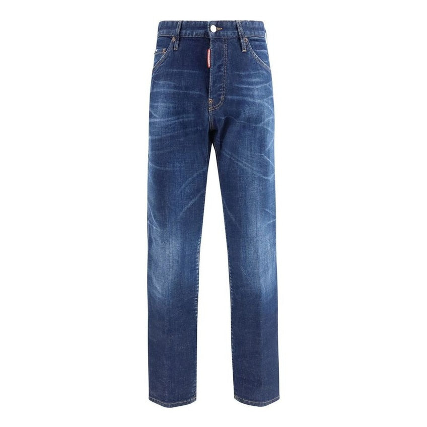 Dsquared² Blue Cotton Slim Fit Jeans Stretch Denim mens luxury fashion - Mens Edit