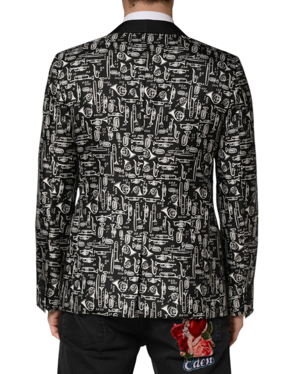 Dolce & Gabbana Silk Blazer in Black