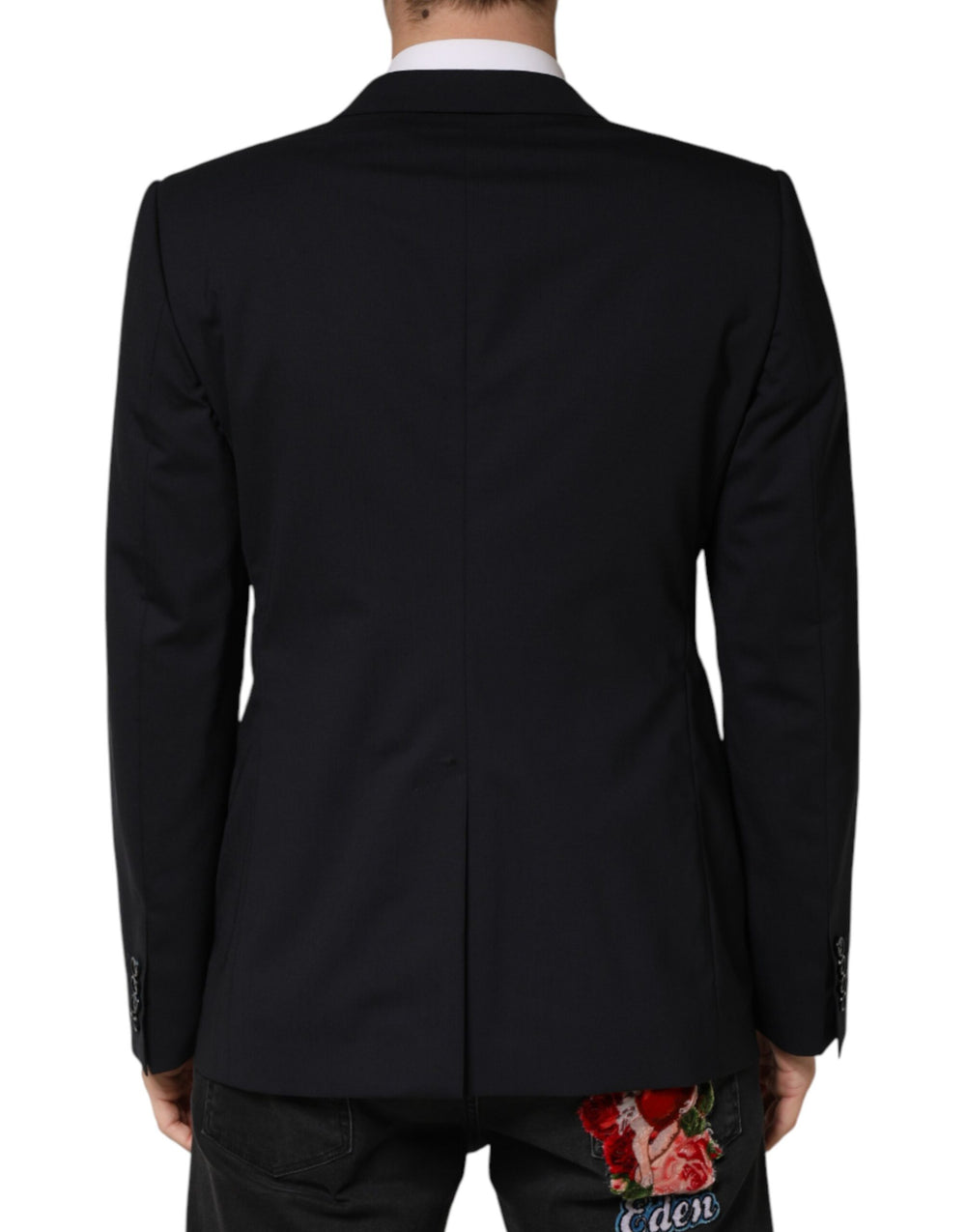 Dolce & Gabbana Virgin Wool Blazer in Black