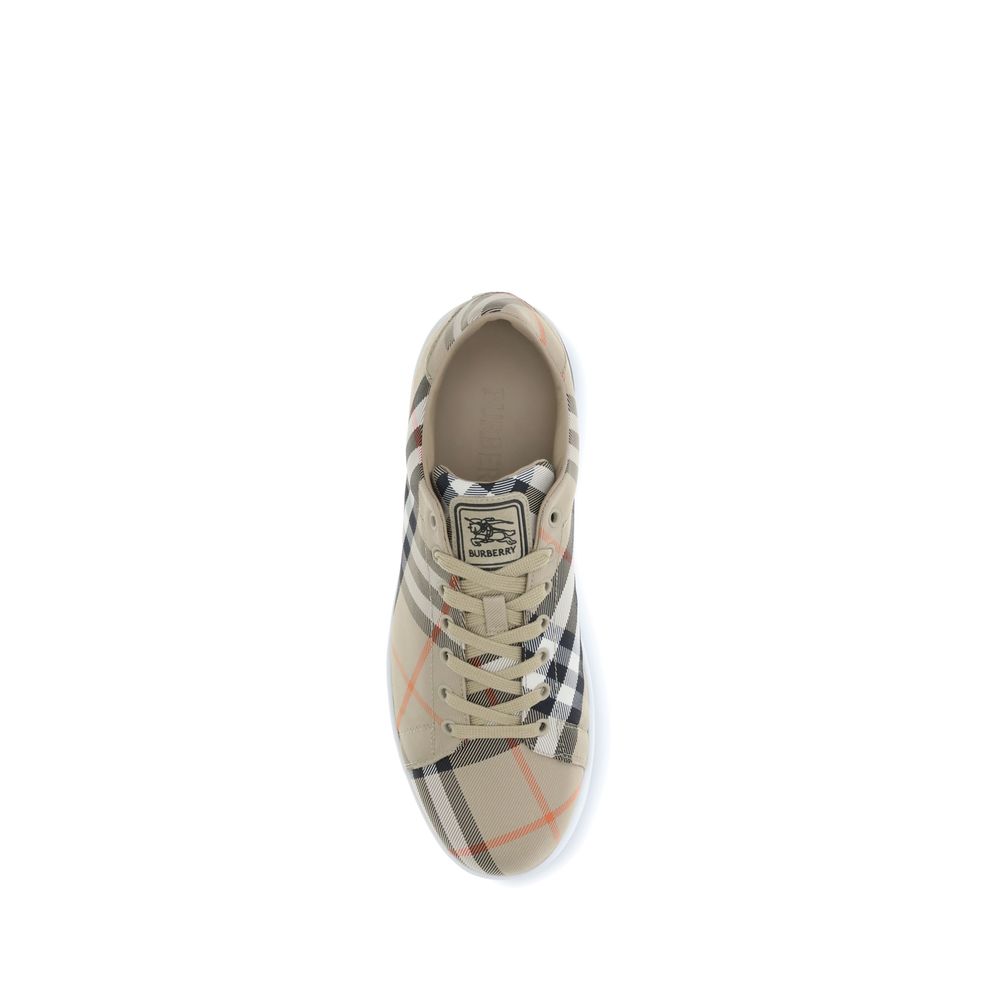 Burberry Nylon Low Top Sneakers in Multicolor