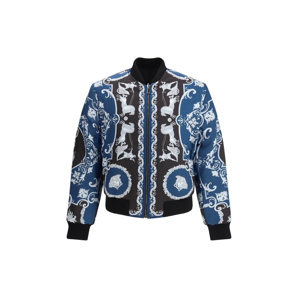 Versace Reversible Bomber Jacket in Black