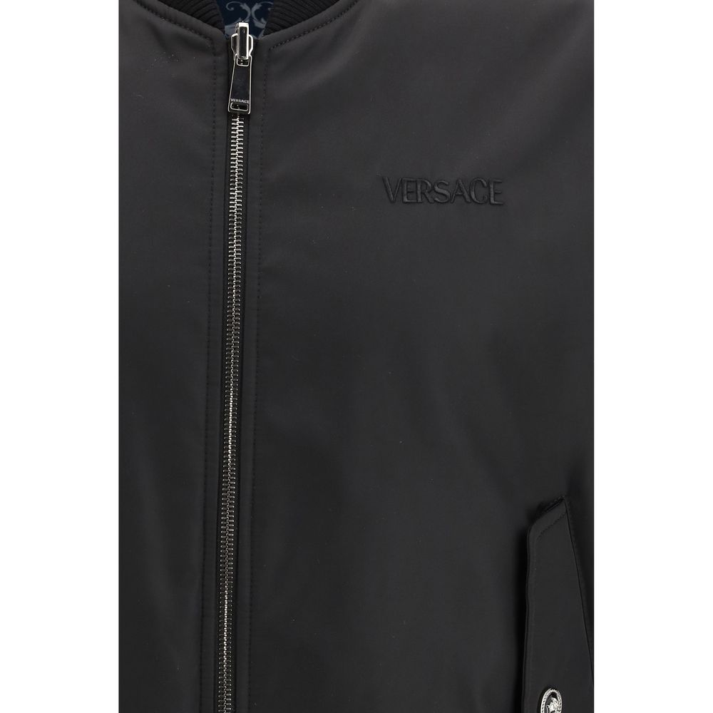 Versace Reversible Bomber Jacket in Black