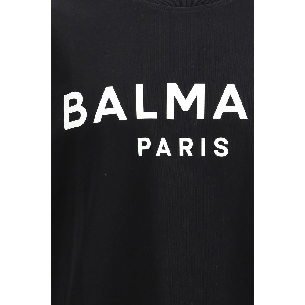 Balmain Βαμβακερό T-Shirt σε Μαύρο