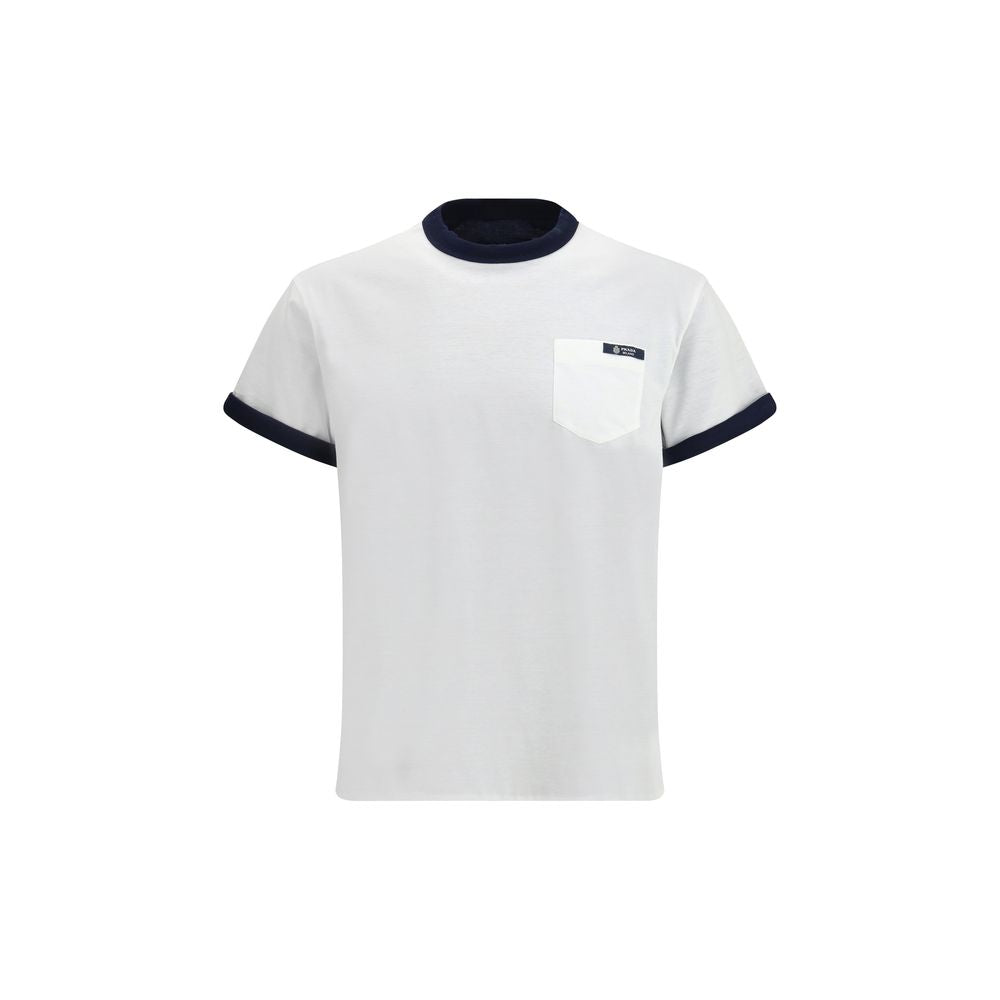 Prada Reversible 100% Cotton Jersey T-Shirt in White