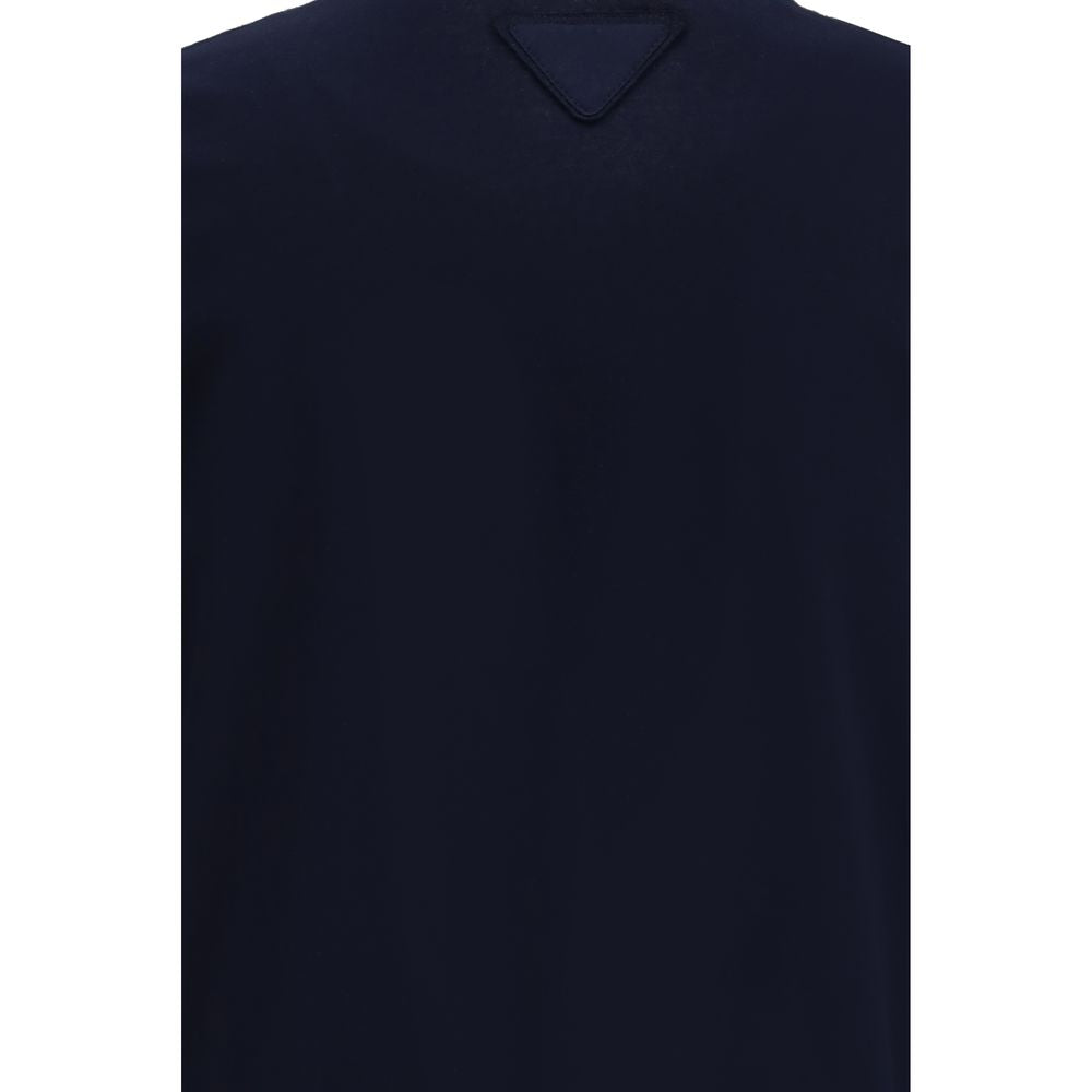 Prada 100% Cotton Jersey T-Shirt in White