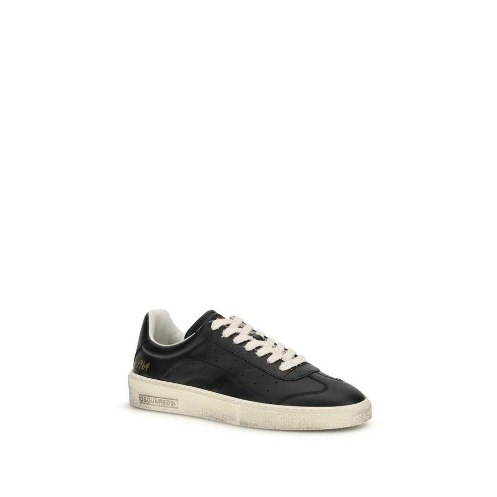 Dsquared² Sneakers από Δέρμα Μοσχαριού σε Μαύρο