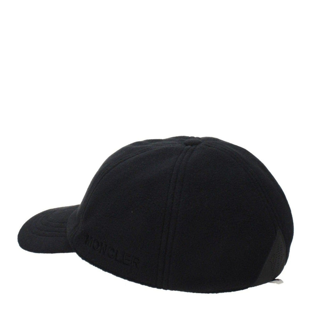Moncler Polyester Baseball Cap in Black