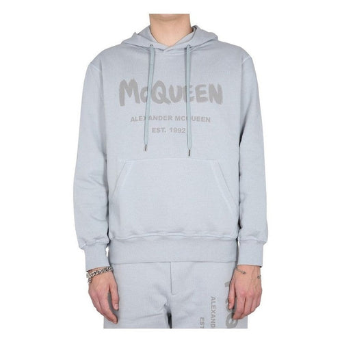 Alexander McQueen Gray Cotton Sweatshirt mens luxury fashion - MENS EDIT
