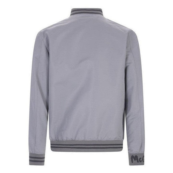 Alexander McQueen Gray Polyester Bomber mens luxury fashion - MENS EDIT