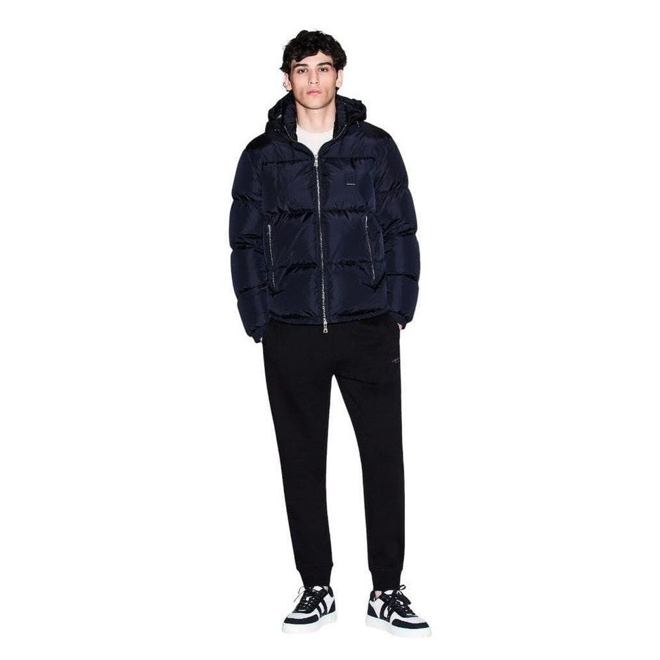 Armani Exchange Black Cotton Joggers (Workout Pants) mens luxury fashion - Mens Edit
