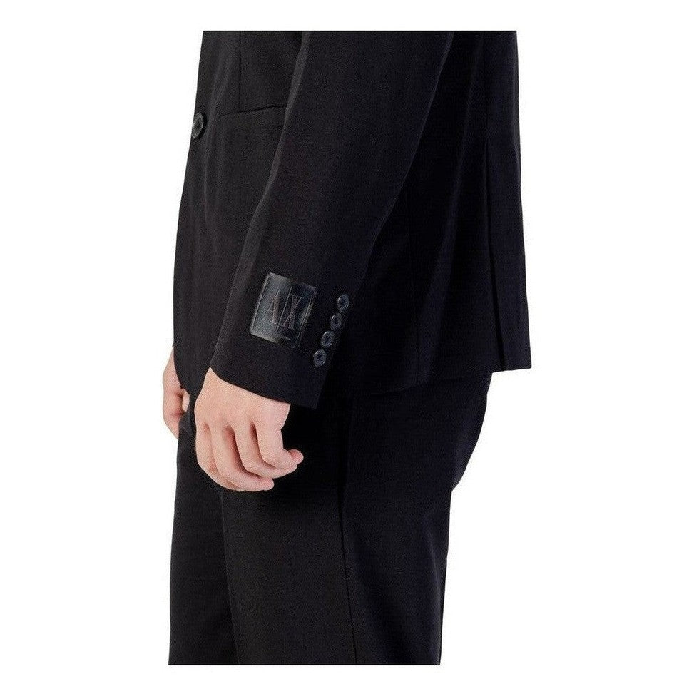 Armani Exchange Black Lyocell Blazer mens luxury fashion - Mens Edit