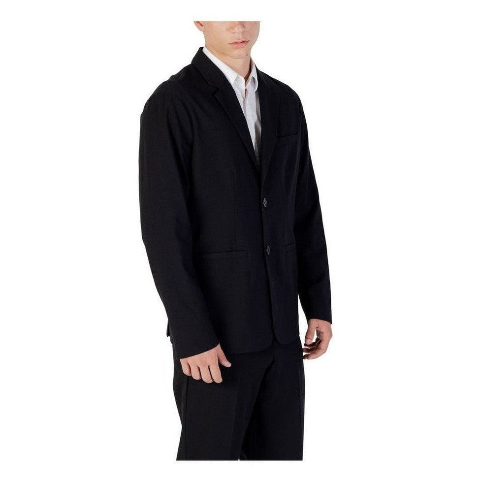 Armani Exchange Black Lyocell Blazer mens luxury fashion - Mens Edit