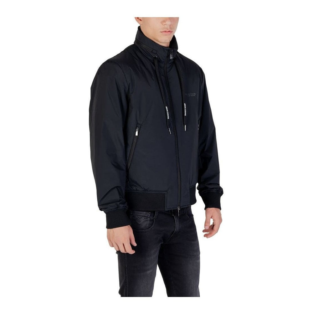 Armani Exchange Black Polyamide Bomber mens luxury fashion - Mens Edit