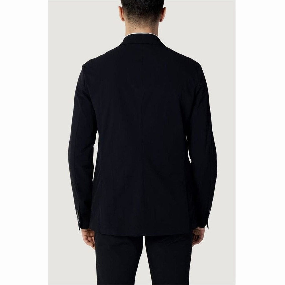Armani Exchange Blue Cotton Blazer mens luxury fashion - Mens Edit