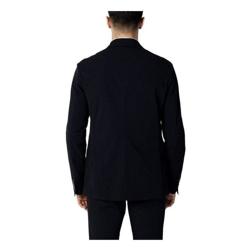 Armani Exchange Blue Cotton Blazer mens luxury fashion - Mens Edit