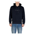 Armani Exchange Blue Cotton Hoodie mens luxury fashion - Mens Edit