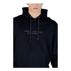 Armani Exchange Blue Cotton Hoodie mens luxury fashion - Mens Edit
