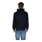Armani Exchange Blue Cotton Hoodie mens luxury fashion - Mens Edit