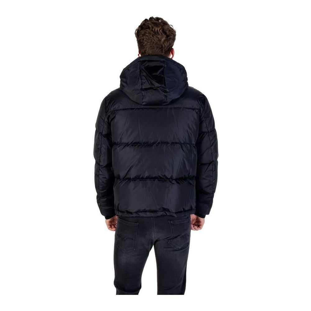 Armani Exchange Blue Polyamide Coat mens luxury fashion - Mens Edit
