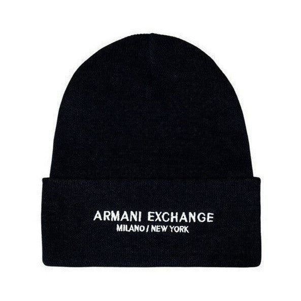 Armani Exchange Blue Polyester Cap (Baseball Hat) mens luxury fashion - MENS EDIT