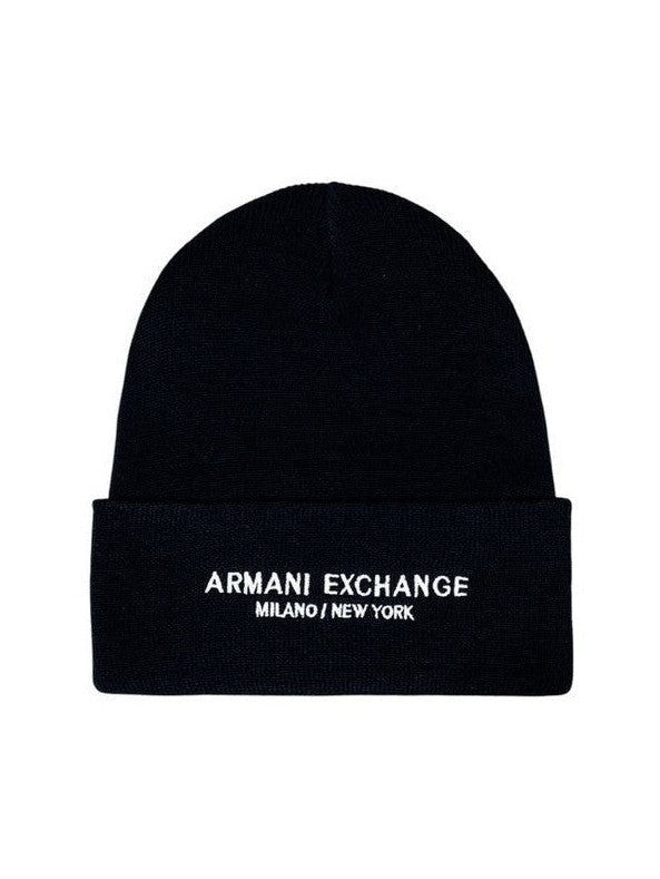 Armani Exchange Blue Polyester Cap (Baseball Hat) mens luxury fashion - MENS EDIT