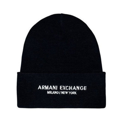 Armani Exchange Blue Polyester Cap (Baseball Hat) mens luxury fashion - MENS EDIT