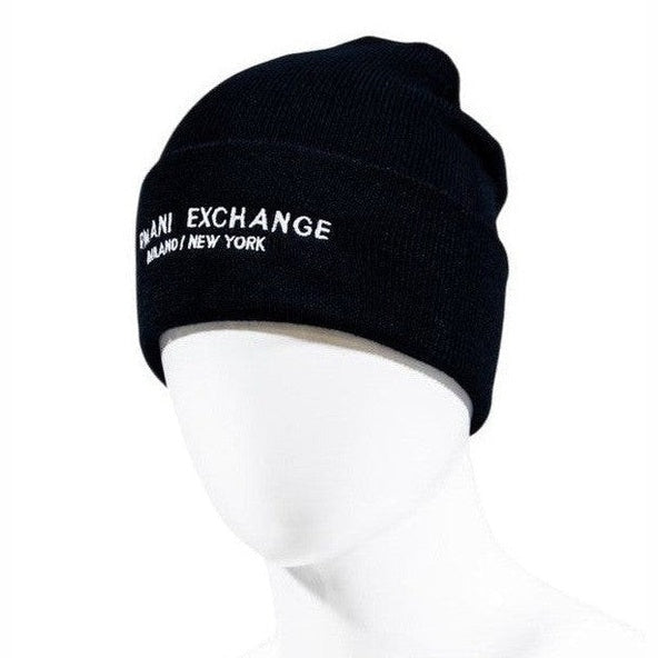 Armani Exchange Blue Polyester Cap (Baseball Hat) mens luxury fashion - MENS EDIT