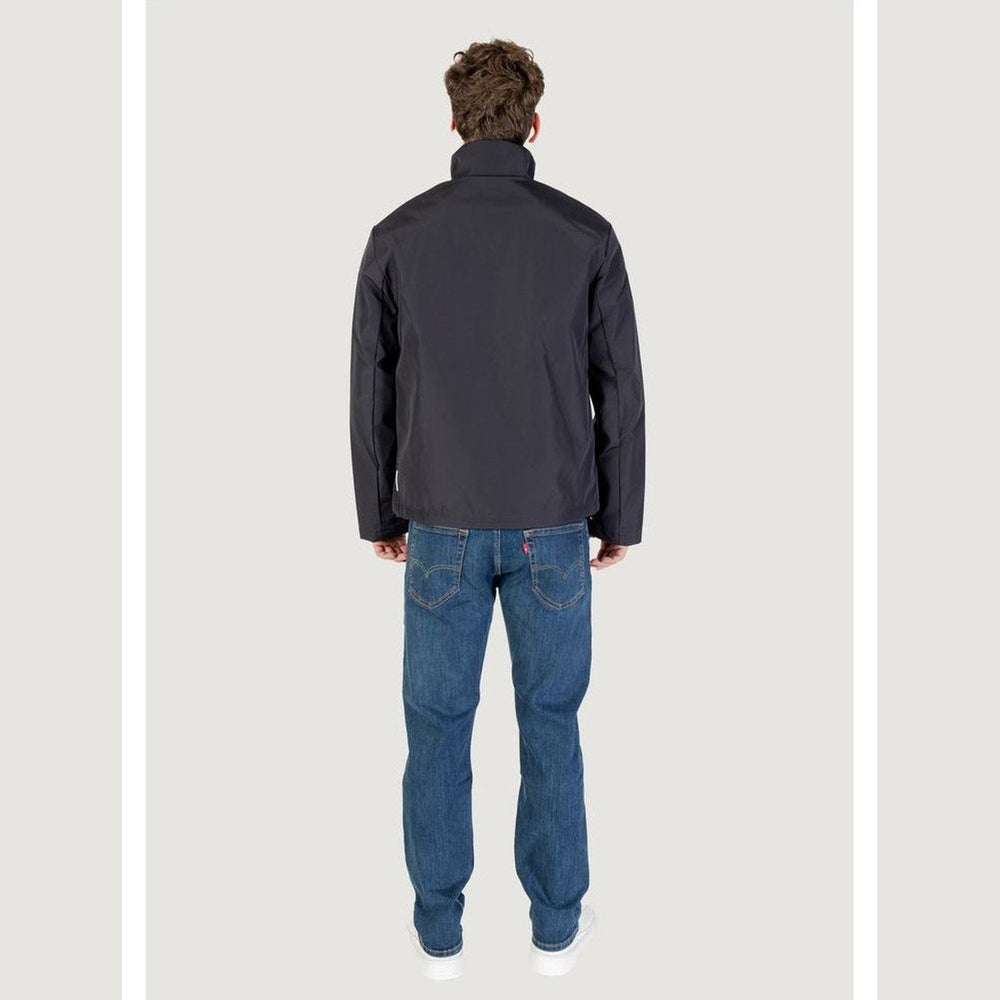 Armani Exchange Blue Polyester Full - Length Jacket mens luxury fashion - Mens Edit