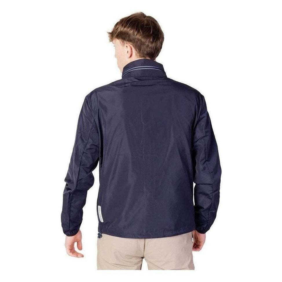 Armani Exchange Blue Polyester Shell Jacket mens luxury fashion - Mens Edit