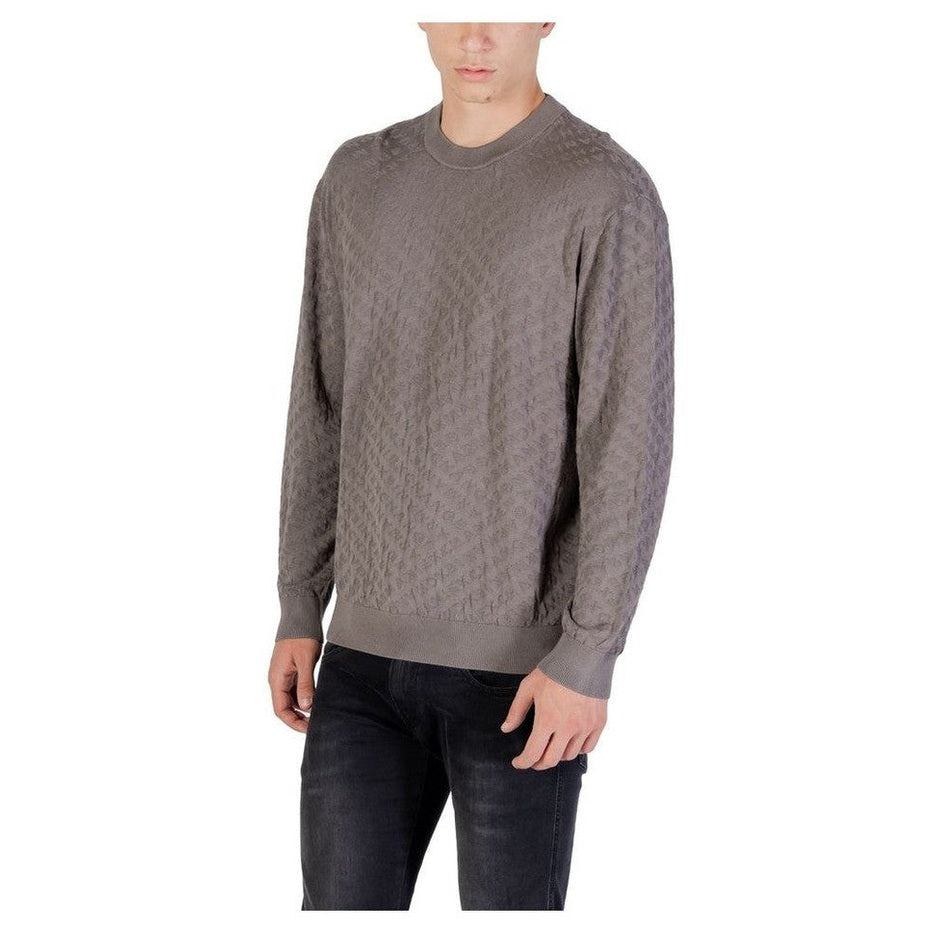 Armani Exchange Gray Polyamide Sweatshirt mens luxury fashion - Mens Edit
