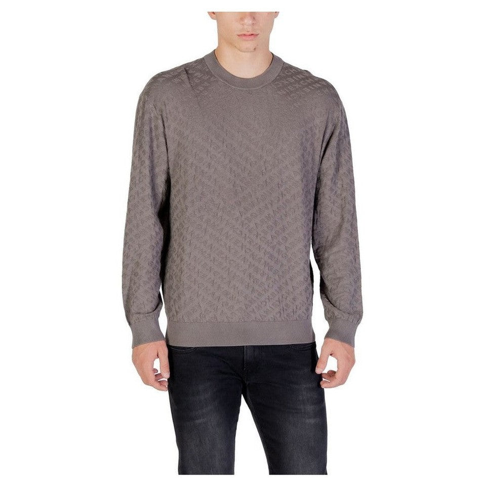 Armani Exchange Gray Polyamide Sweatshirt mens luxury fashion - Mens Edit