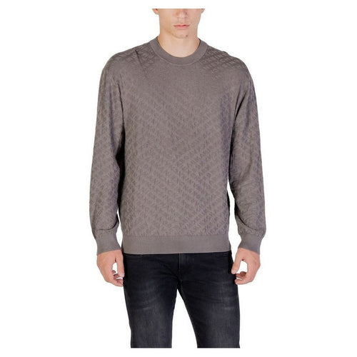 Armani Exchange Gray Polyamide Sweatshirt mens luxury fashion - Mens Edit