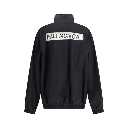 Balenciaga Black Cotton Shell Jacket mens luxury fashion - Mens Edit