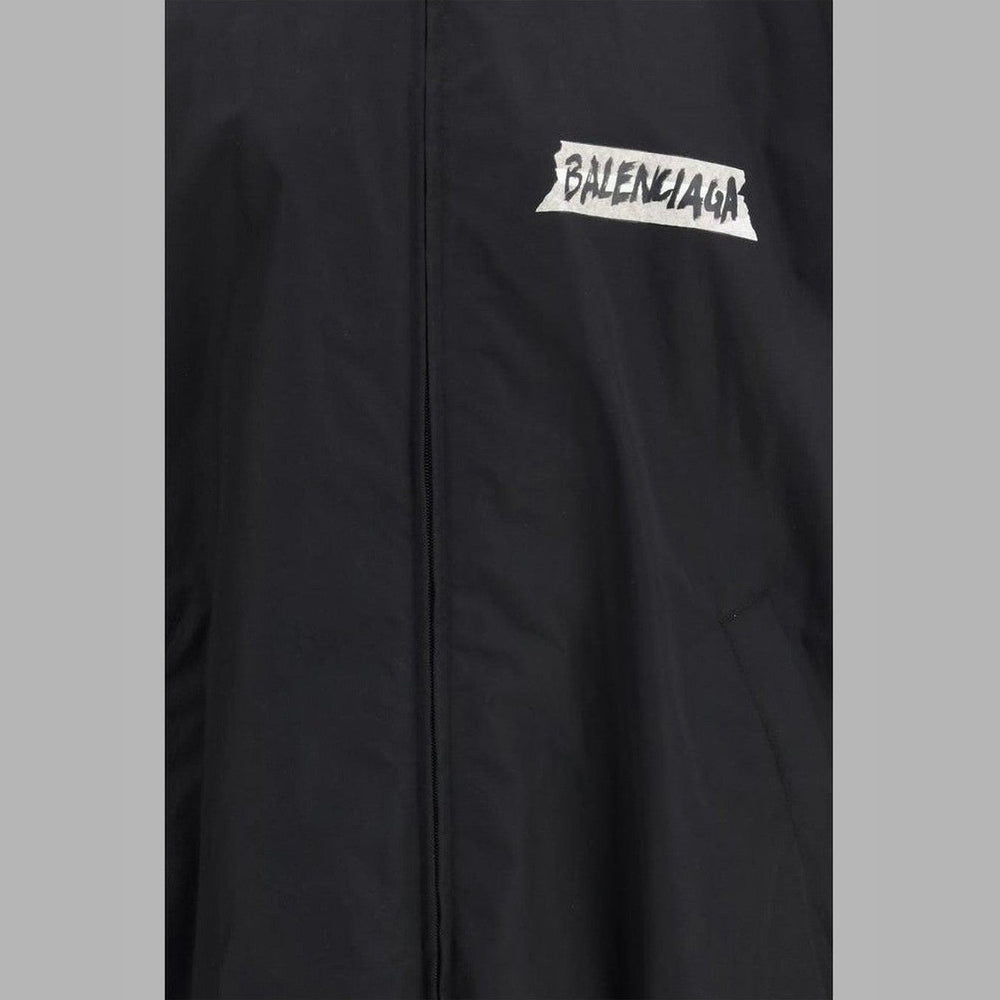 Balenciaga Black Cotton Shell Jacket mens luxury fashion - Mens Edit