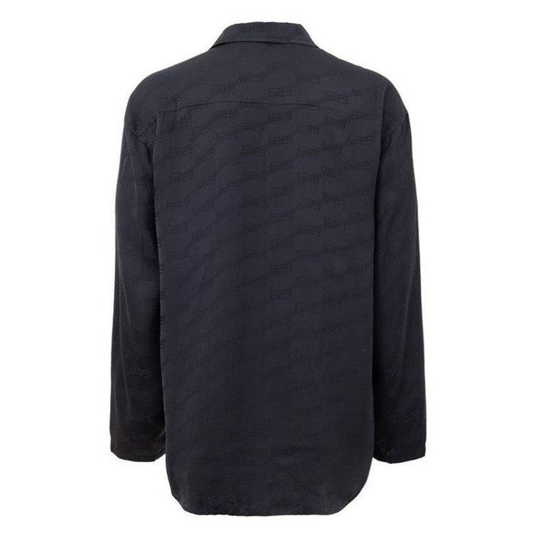 Balenciaga Gray Viscose Dress Shirt mens luxury fashion - MENS EDIT