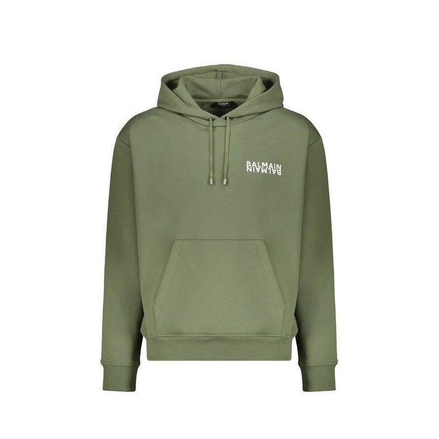 Balmain Bicolor Cotton Hoodie mens luxury fashion - Mens Edit