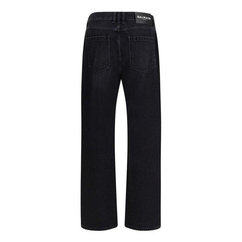 Balmain Black Cotton Jeans Denim mens luxury fashion - Mens Edit