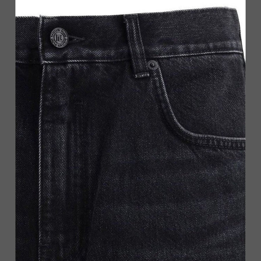 Balmain Black Cotton Jeans Denim mens luxury fashion - Mens Edit