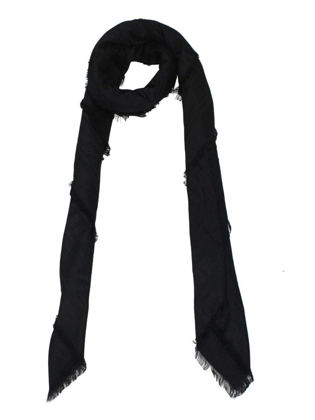 Balmain Black Viscose Foulard mens luxury fashion - MENS EDIT