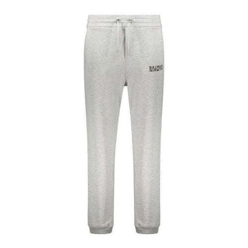 Balmain Gray Cotton Joggers (Workout Pants) mens luxury fashion - Mens Edit