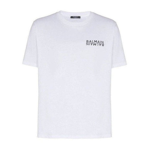Balmain White Cotton T-Shirt mens luxury fashion - Mens Edit
