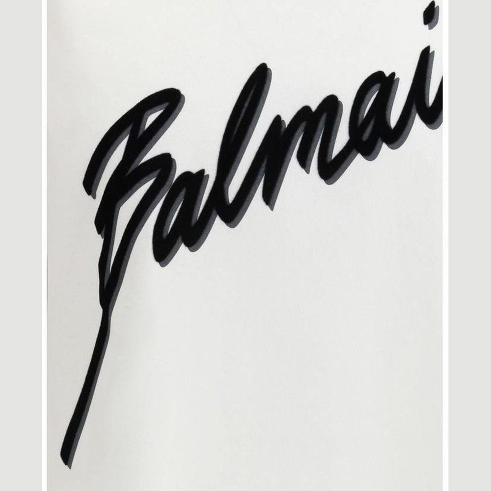 Balmain White Cotton T-Shirt mens luxury fashion - Mens Edit