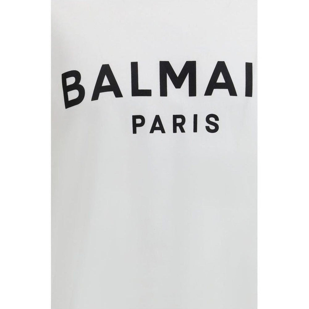 Balmain White Cotton T-Shirt mens luxury fashion - Mens Edit