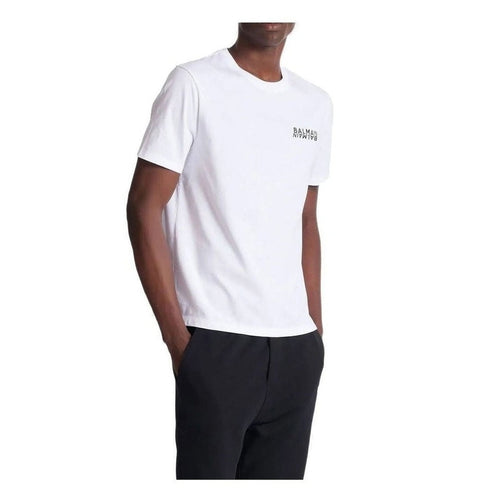 Balmain White Cotton T-Shirt mens luxury fashion - Mens Edit