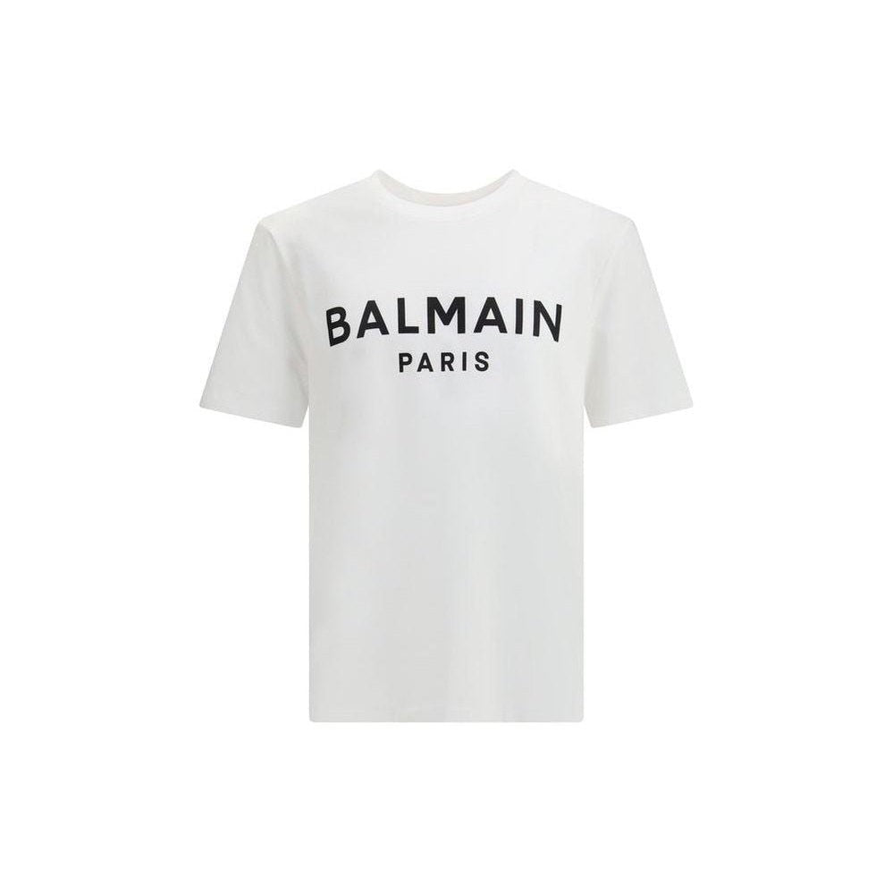 Balmain White Cotton T-Shirt mens luxury fashion - Mens Edit