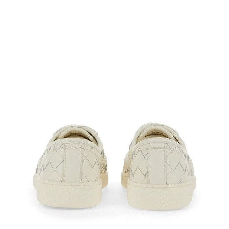 Bottega Veneta White Calfskin Low Top Sneakers mens luxury fashion - Mens Edit
