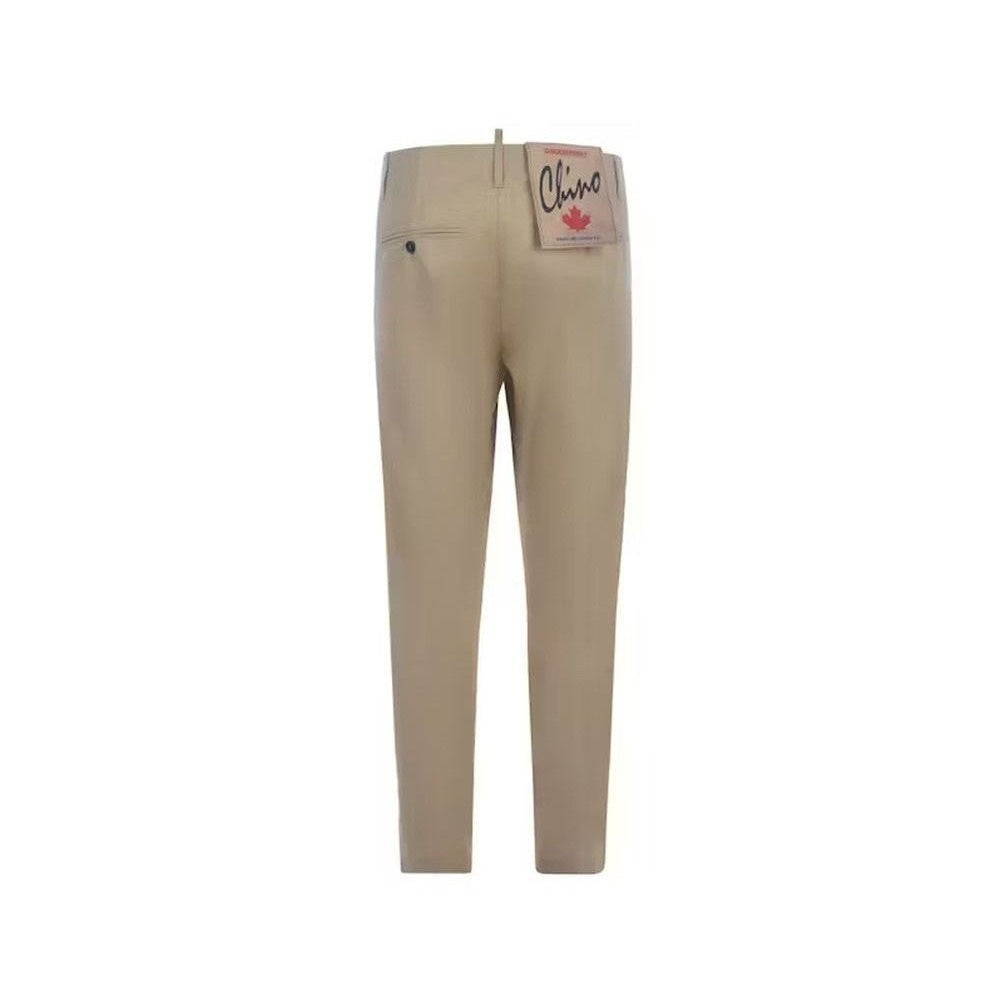 Dsquared² Beige Cotton Chino Pants mens luxury fashion - Mens Edit